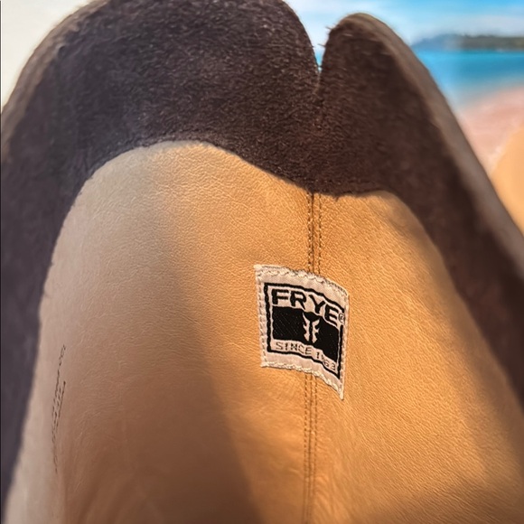 Women's Brown Leather Knee-High Boots - Picture 4 of 7